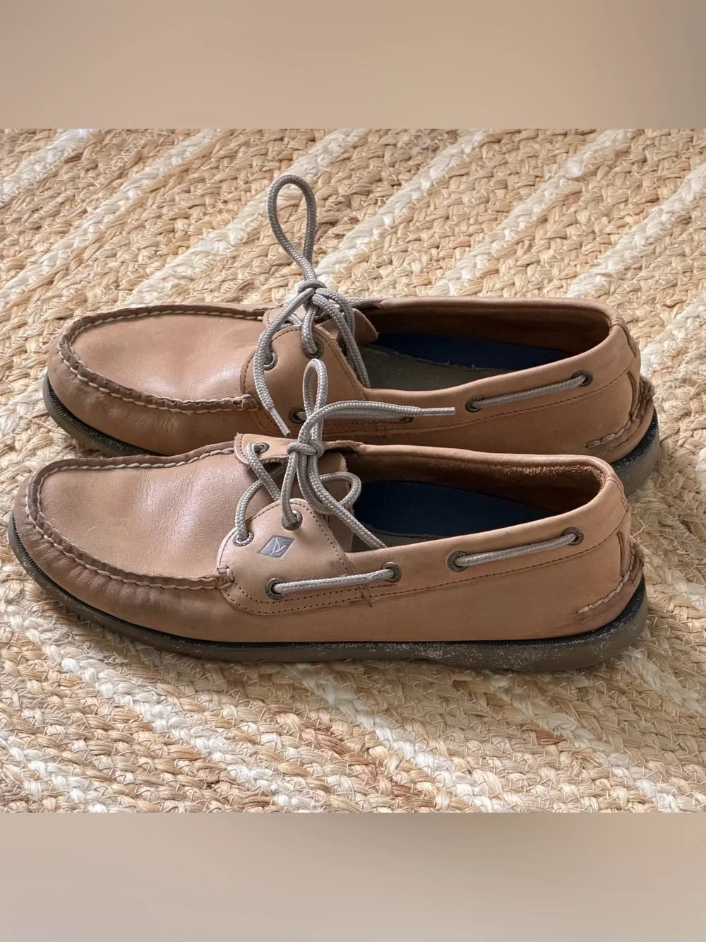 Sperry Boat Shoes — One Eye Tan Men's Leather Deck Shoes